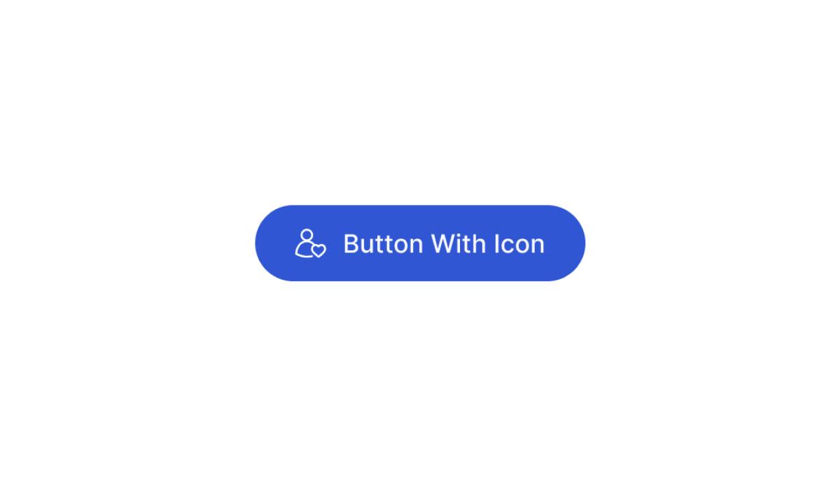 Primary Full Rounded Button With Icon