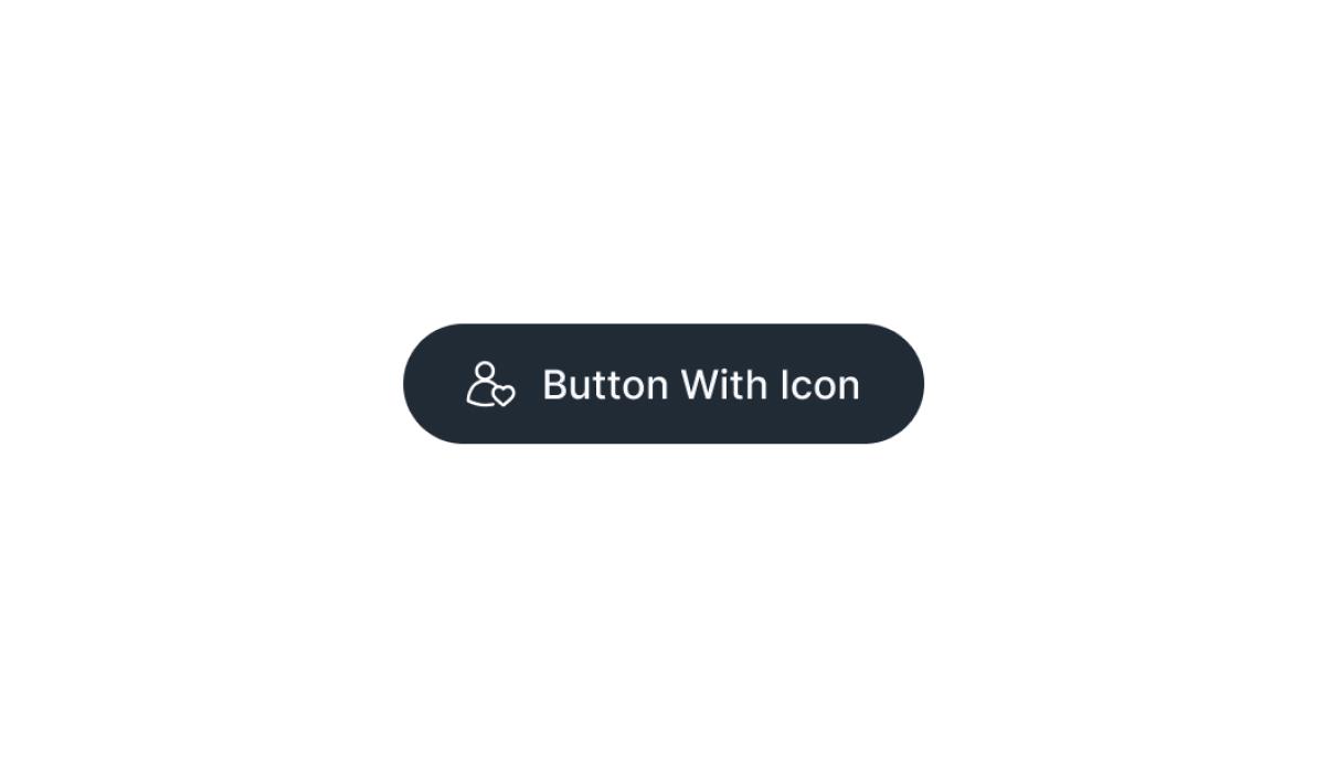 Dark Full Rounded Button With Icon