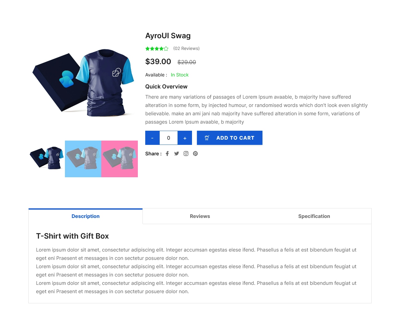 Product Page Style 1