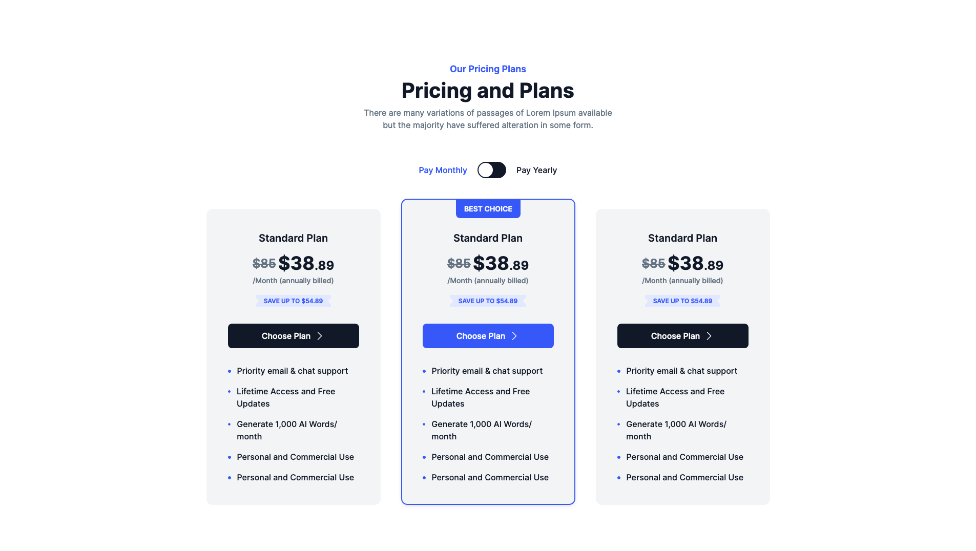Pricing Style 11