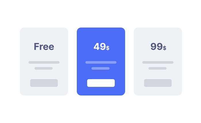 Pricing Tables