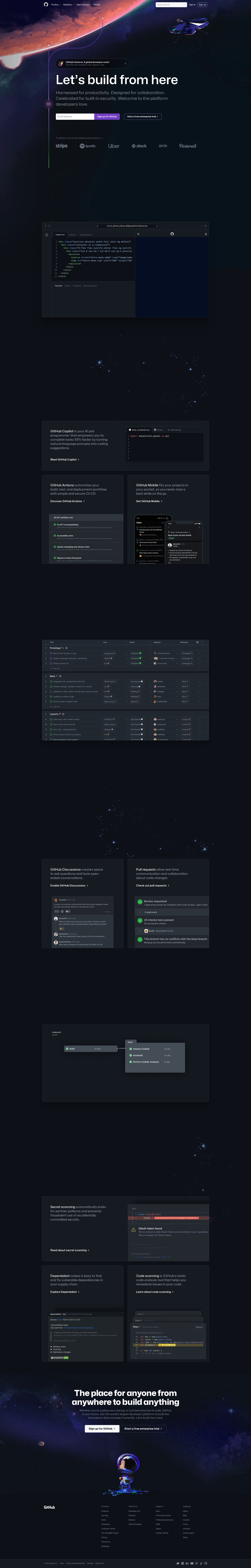 GitHub Landing Page - Design Inspirations | GrayGrids