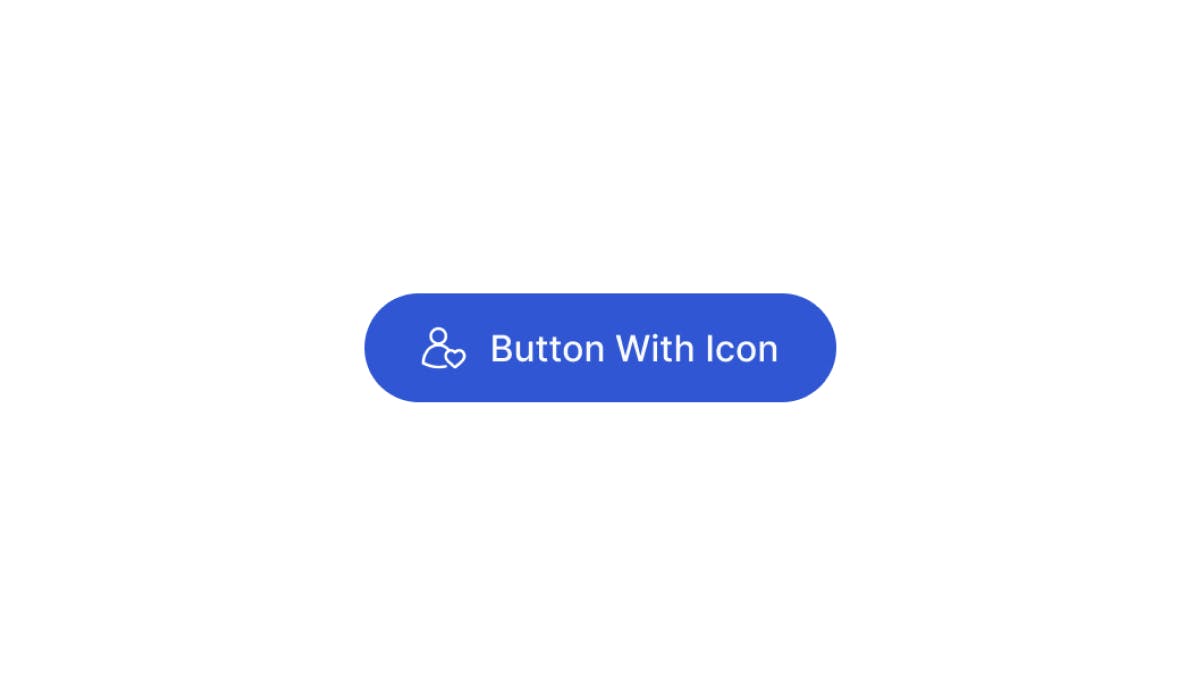 Primary Full Rounded Button With Icon