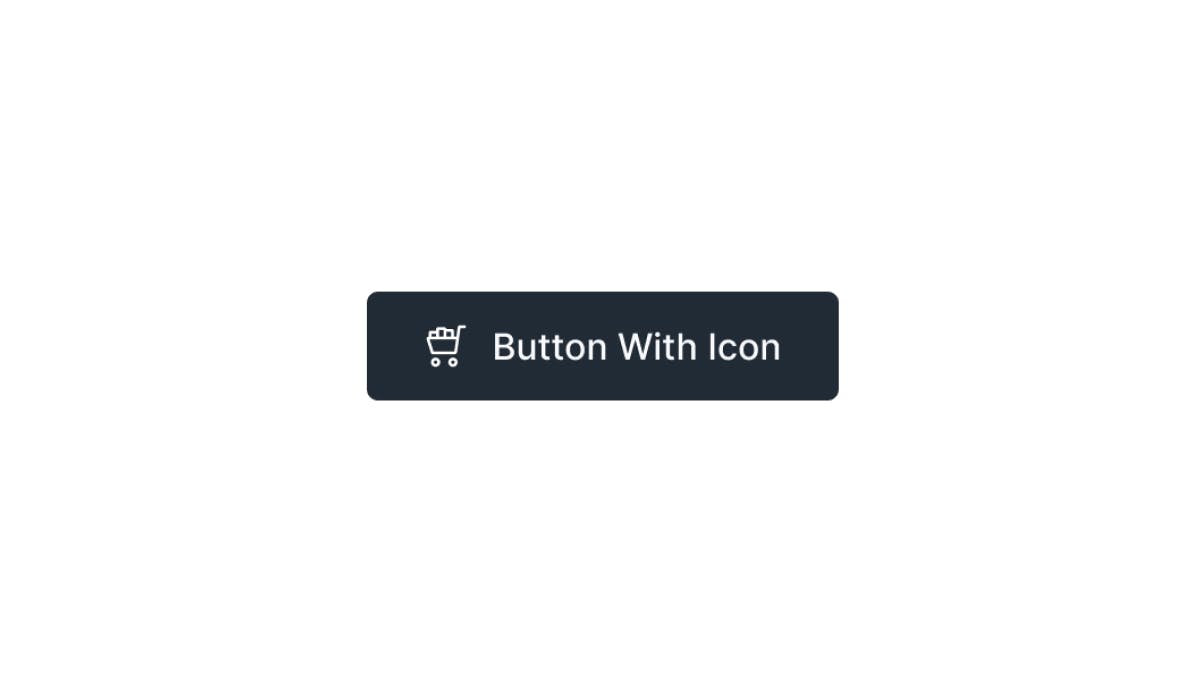 Dark Semi Rounded Button With Icon