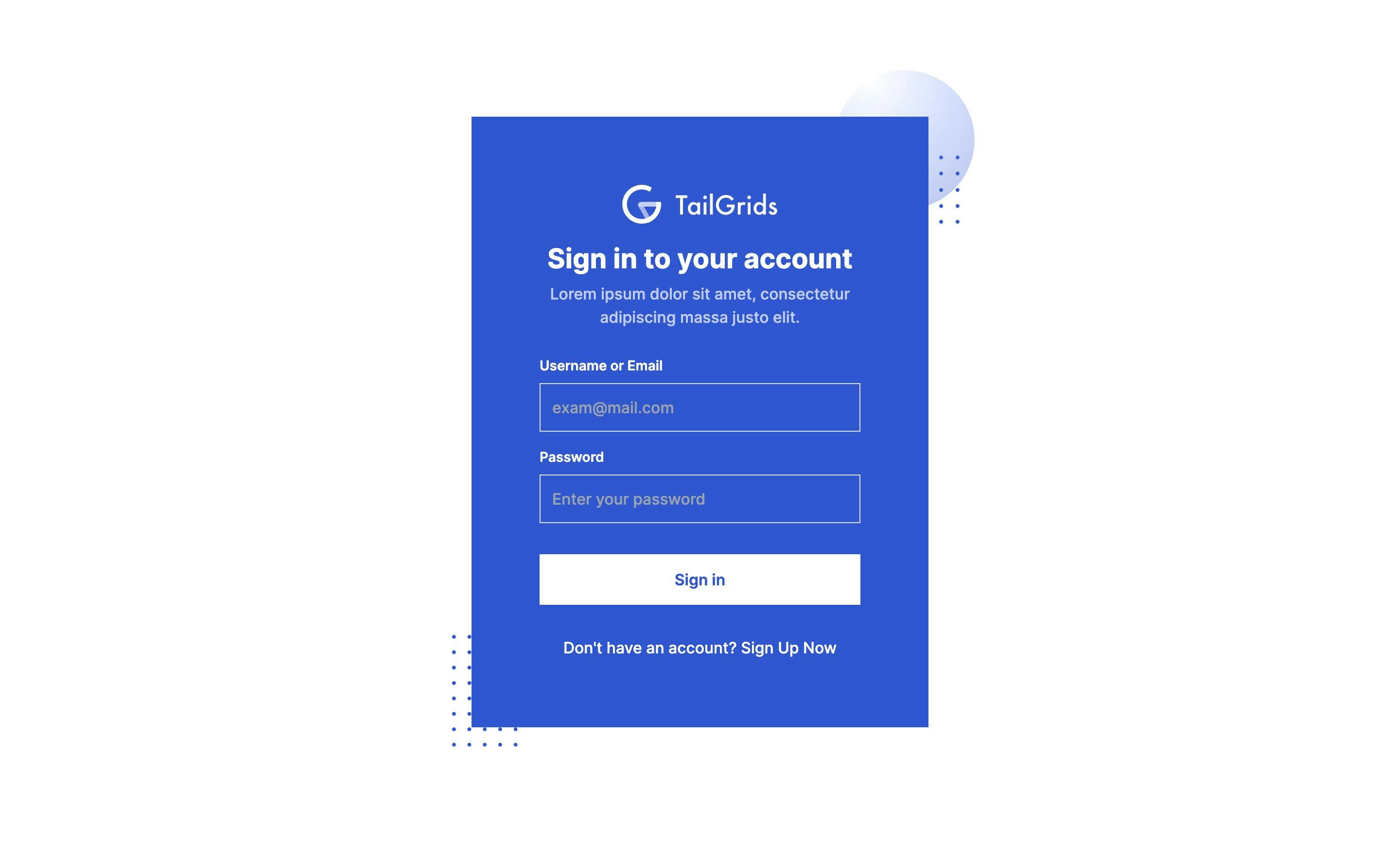 Sign In / Sign Up Style 7