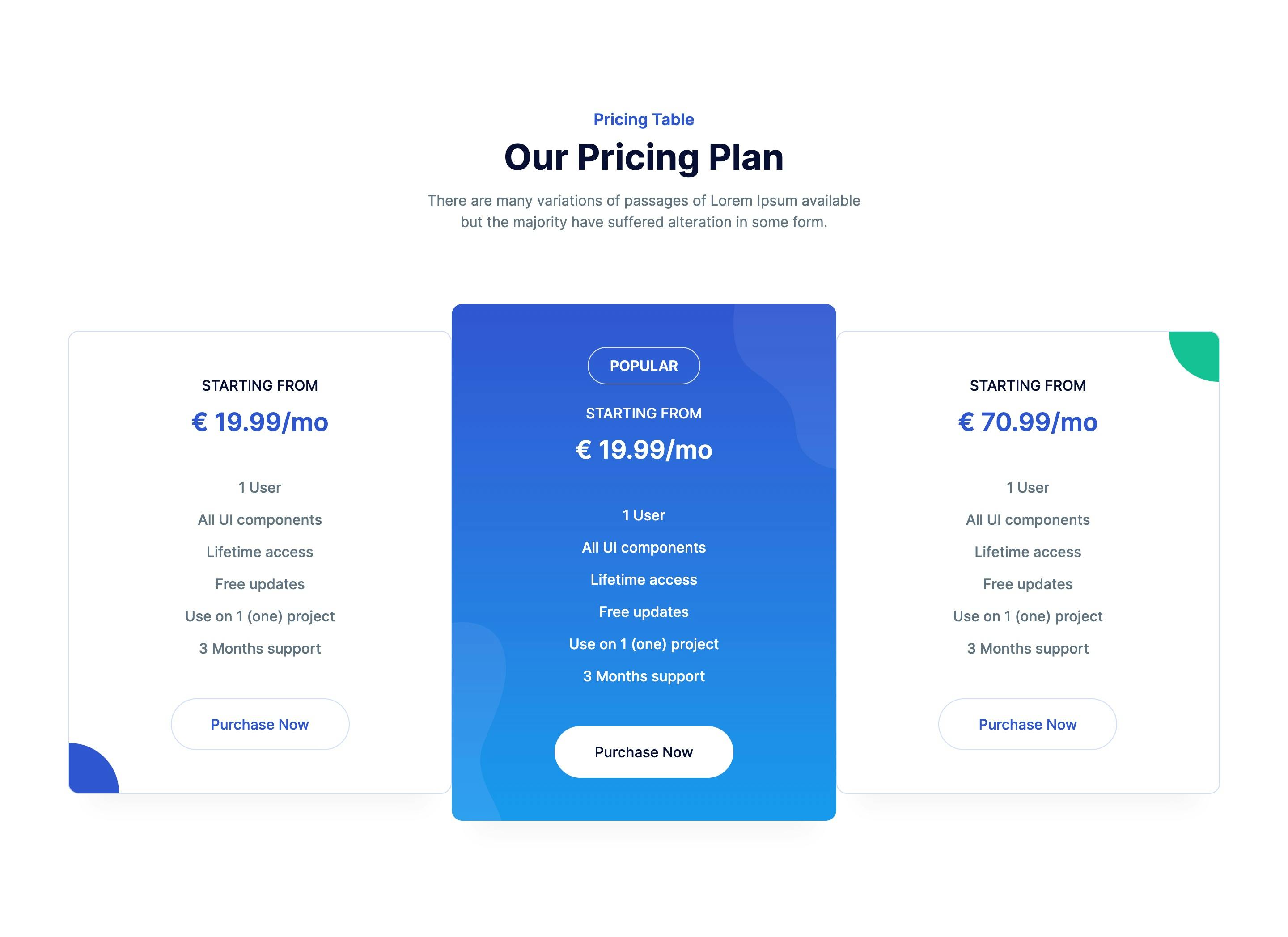 Pricing Style 2