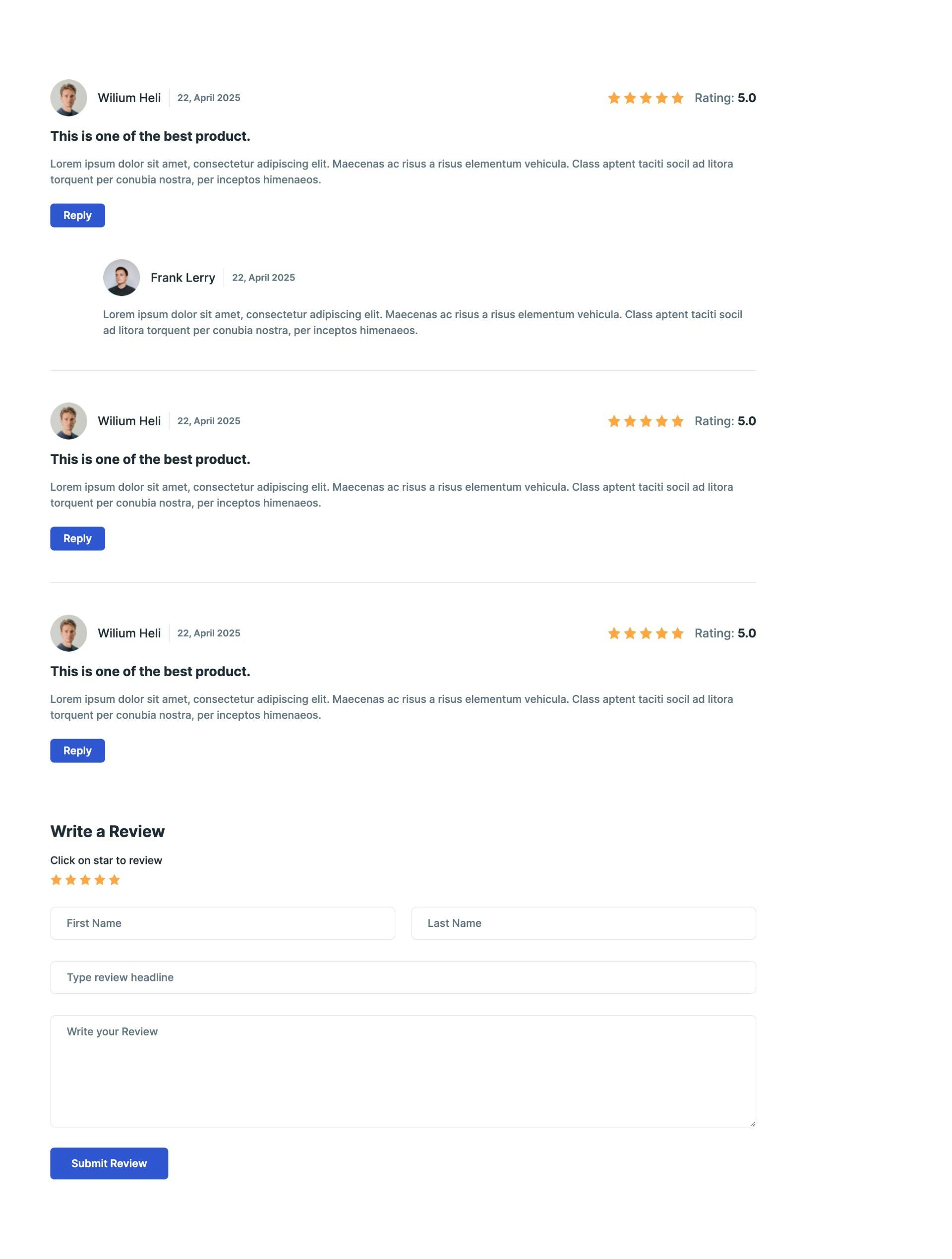 Customer Review Style 5