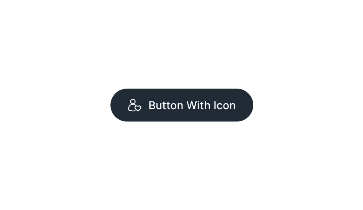 Dark Full Rounded Button With Icon