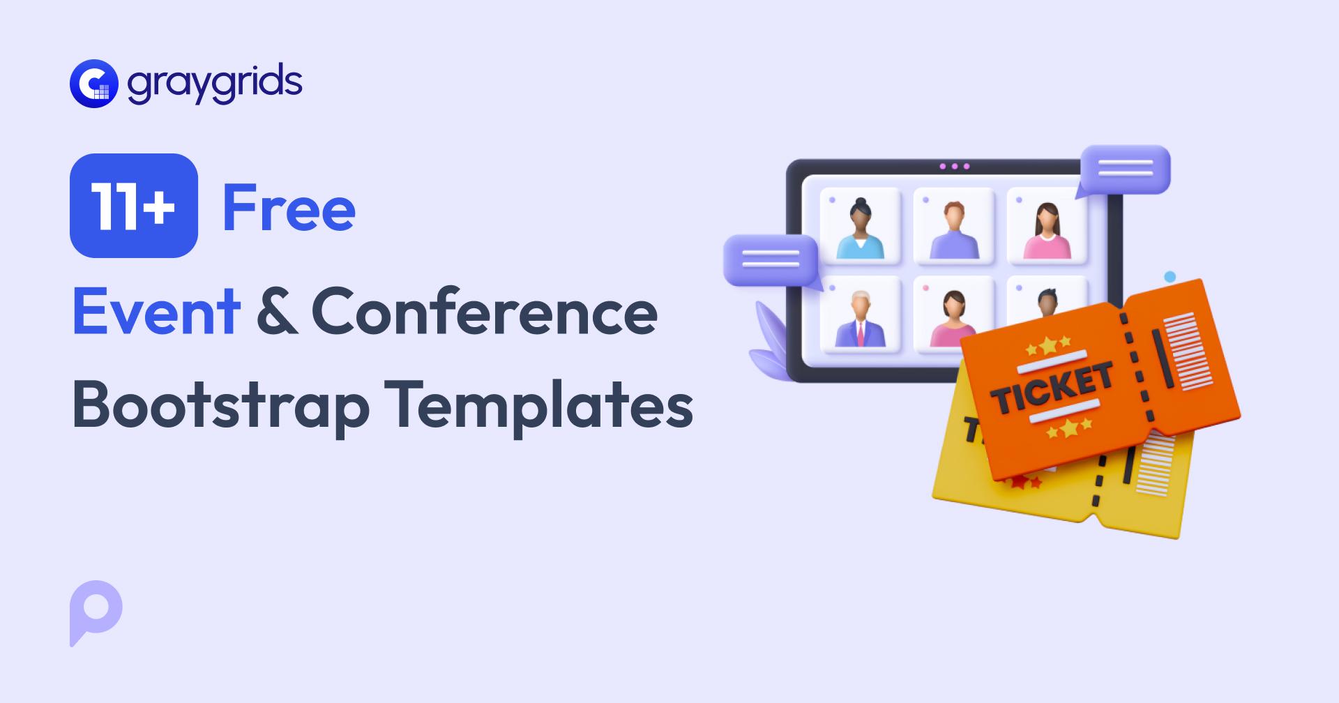 11+ Free Event and Conference Bootstrap Templates | GrayGrids